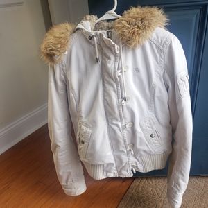 White winter jackets